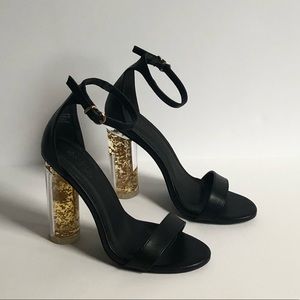 Charlotte Russe Chandler lucite block heels